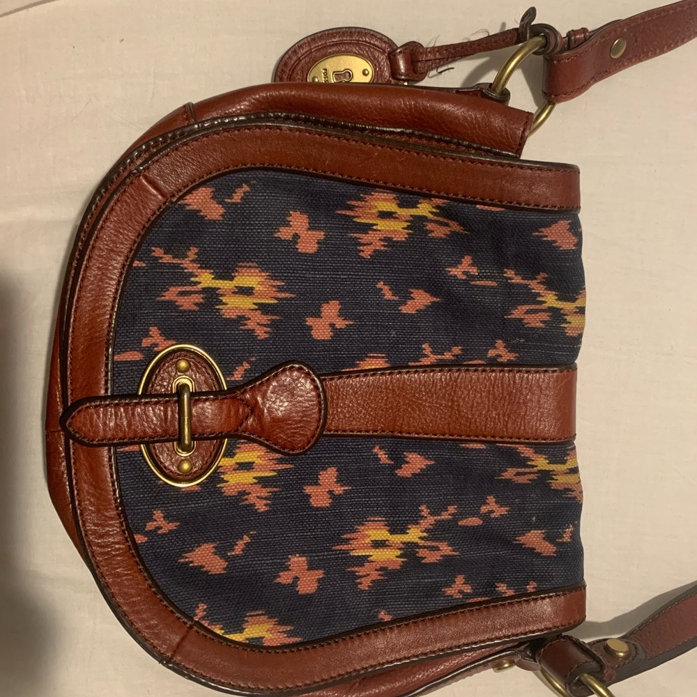 Fossil leather side purse